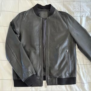 AllSaints Leather Bomber Jacket - Men’s
